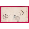 N°13 PAIRE BISTRE BRUN SUR CHAMOIS PC 1896 MARSEILLE POUR MOULINS ALLIER LETTRE COVER