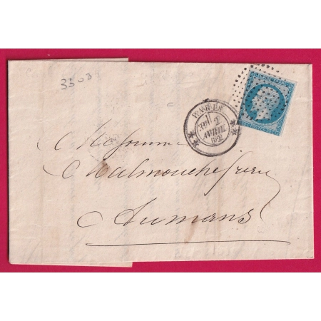 N°14 CERCLE DE POINTS 3308 POUR LE MANS SARTHE LETTRE COVER