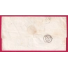 N°22 PC DU GC 4077 VALENCE SUR RHONE DROME CAD TYPE 15 INDICE 18 POUR TOULOUSE 11 JANVIER 1863 LETTRE COVER FRANCE