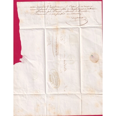 N°22 PC DU GC 4077 VALENCE SUR RHONE DROME CAD TYPE 15 INDICE 18 POUR TOULOUSE 11 JANVIER 1863 LETTRE COVER FRANCE