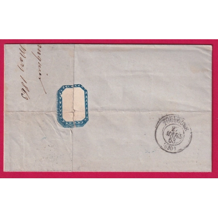 N°22 PC DU GC 1990 LAVELANET ARIEGE POUR TOULOUSE HAUTE GARONNE INDICE 14 LETTRE COVER FRANCE