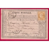 N°55 CONVOYEUR STATION VIRIEU S LA BOURBE ISERE LIGNE GR L INDICE 17 POUR LYON CARTE PRECURSEUR LETTRE COVER