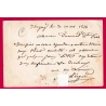 N°59 GC 1828 ISIGNY CALVADOS POUR PARIS CARTE PRECURSEUR LETTRE COVER