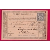 N°77 BASTIA BATEAU A VAPEUR CORSE CARTE PRECURSEUR POUR VRIGNES AUX BOIS ARDENNES INDICE 19 LETTRE COVER