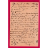 N°77 BASTIA BATEAU A VAPEUR CORSE CARTE PRECURSEUR POUR VRIGNES AUX BOIS ARDENNES INDICE 19 LETTRE COVER