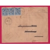N°79 BANDE DE TROIS ST GERMAIN LES BELLES HAUTE VIENNE RECOMMANDE LETTRE COVER ETIQUETTE PUB
