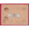 N°79 BANDE DE TROIS ST GERMAIN LES BELLES HAUTE VIENNE RECOMMANDE LETTRE COVER ETIQUETTE PUB