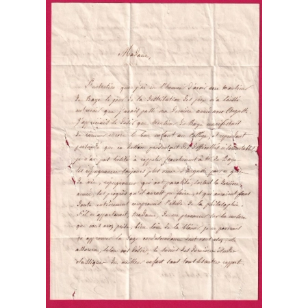 CAD TYPE 13 DAMMARTIN SEINE ET MARNE 1841 BOITE RURALE B JUILLY DECIME RURAL POUR MONTMIRAIL MARNE LETTRE COVER