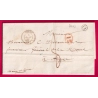 CAD TYPE 15 SEDAN ARDENNES 1845 BOITE RURALE O DOUZY POUR ANGERS MAINE ET LOIRE LETTRE COVER