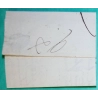 MARQUE P73P MELUN SEINE ET MARNE POUR FONTAINEBLEAU + CACHET PRIVE 28x12 1825 LETTRE COVER FRANCE