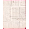 CAD TYPE 15 SEDAN ARDENNES 1845 BOITE RURALE O DOUZY POUR ANGERS MAINE ET LOIRE LETTRE COVER