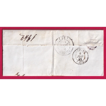 CAD TYPE 15 MONTREUIL BELLAY MAINE ET LOIRE BOITE RURALE K CHOUZE SUR LOIRE POUR ANGERS LETTRE COVER