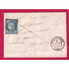 N°4 GRILLE SENS SUR YONNE BOITE RURALE V NON IDENTIFIEE POUR AUXERRE LETTRE COVER
