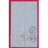 N°22 PC DU GC 3615 ST GENIS DE SAINTONGE CHARENTE INFERIEURE POUR BORDEAUX INDICE 13 LETTRE COVER