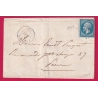 N°22 PC DU GC 1457 EXCIDEUIL DORDOGNE INDICE 17 POUR PARIS LETTRE COVER