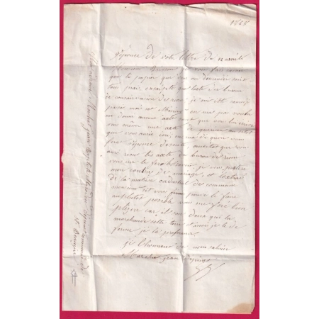 N°21 GC 2943 PONT DU CHATEAU PUY DE DOME BOITE RURALE D SAINT BEAUZIRE LETTRE COVER FRANCE