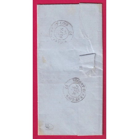N°14 PARIS ROULETTE ETOILE + PARIS ROUTE 12 POUR NOGENT LE ROTROU INDICE 16 LETTRE COVER FRANCE