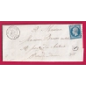 N°14 PC 1882 MARINGUES PUY DE DOME BOITE RURALE F JOZE POUR PONT DU CHATEAU LETTRE COVER FRANCE