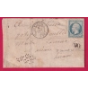 N°14 BDF BLEU LAITEUX PC 3578 LE VIGAN GARD OR ST LAURENT LE MINIER POUR ANIANE HERAULT LETTRE COVER FRANCE