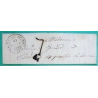 CAD TYPE 14 ST NICOLAS DU PORT MEURTHE BOITE RURALE A DOMBASLE POUR ROUEN + CACHET TRANSIT PARIS ROUGE BLEU VERSO 1848