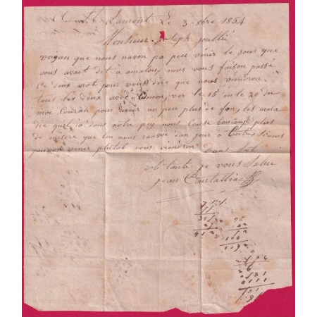 N°14 BDF BLEU LAITEUX PC 3578 LE VIGAN GARD OR ST LAURENT LE MINIER POUR ANIANE HERAULT LETTRE COVER FRANCE