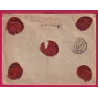 N°96 98 DONZENAC CORREZE LETTRE CHARGE POUR TULLE 1894 COVER