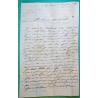 CAD TYPE 14 ST NICOLAS DU PORT MEURTHE BOITE RURALE A DOMBASLE POUR ROUEN + CACHET TRANSIT PARIS ROUGE BLEU VERSO 1848