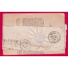 N°94 RODEZ AVEYRON RECOMMANDE RETOUR ENVOYEUR 3137 RIGNAC 1888 LETTRE COVER