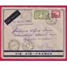 SAIGON CENTRAL COCHINCHINE 1940 LETTRE PAR AVION POUR PARIS CABINET DU GOUVERNEUR COVER