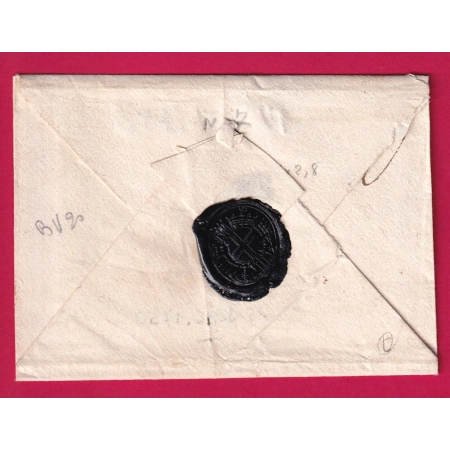 MARQUE DE VERSAILLES SEINE ET OISE LENAIN N°7 1750 POUR TOULOUSE LETTRE COVER