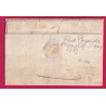 MARQUE P72P VERSAILLES SEINE ET OISE EN ROUGE + PPPP ENCADRE POUR TARBES HAUTES PYRENEES 1823 LETTRE COVER