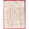 MARQUE P72P VERSAILLES SEINE ET OISE EN ROUGE + PPPP ENCADRE POUR TARBES HAUTES PYRENEES 1823 LETTRE COVER