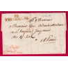 FRANCHISE PREFET DE SEINE ET OISE EN ROUGE VERSAILLES 1811 POUR PARIS LETTRE COVER