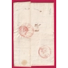 FRANCHISE PREFET DE SEINE ET OISE EN ROUGE VERSAILLES 1811 POUR PARIS LETTRE COVER