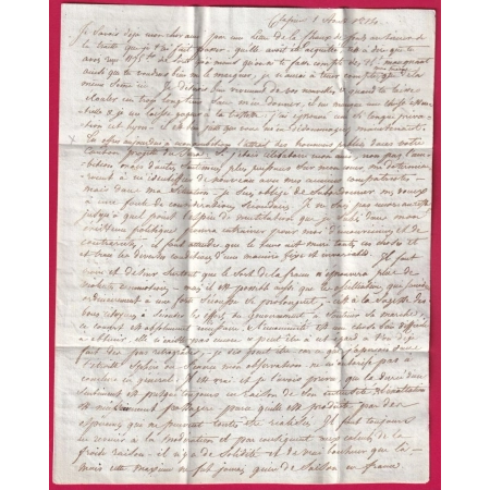 MARQUE 5 MANOSQUE BASSES ALPES POUR COURGEMONT PRES BIENNE SUISSE 1814 MENTION DEB 26X ?? LETTRE COVER