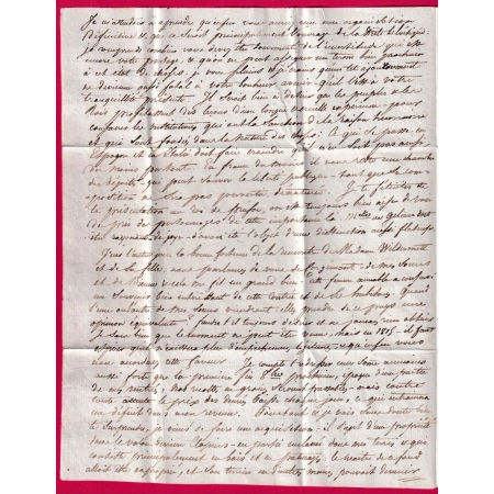 MARQUE 5 MANOSQUE BASSES ALPES POUR COURGEMONT PRES BIENNE SUISSE 1814 MENTION DEB 26X ?? LETTRE COVER