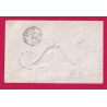 N°14 PARIS BUREAU J TAXE MANUSCRIT 4 AFFR INSUF J EN NOIR POUR VERSAILLES SEINE ET OISE 1860 LETTRE COVER