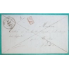 CAD TYPE 14 FONTEVRAULT MAINE ET LOIRE PP ROUGE POUR PARIS 1845 LETTRE COVER FRANCE