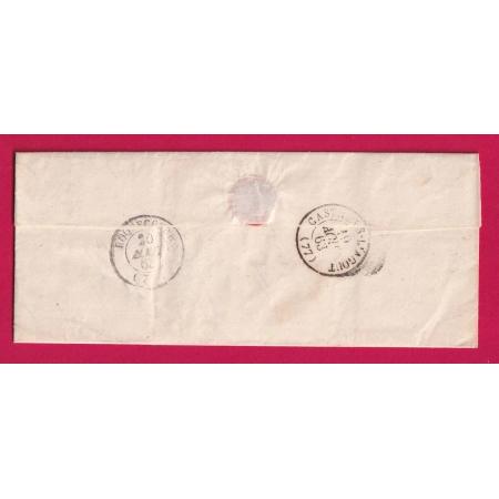 N°22 GC 344 LA BASTIDE ROUAIROUX TARN BOITE RURALE A LACABAREDE POUR ROQUECOURBE LETTRE COVER FRANCE