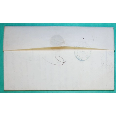 CAD TYPE 14 FONTEVRAULT MAINE ET LOIRE PP ROUGE POUR PARIS 1845 LETTRE COVER FRANCE
