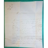 CAD TYPE 14 FONTEVRAULT MAINE ET LOIRE PP ROUGE POUR PARIS 1845 LETTRE COVER FRANCE