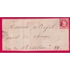 N°32 PC DU GC 2547 MORTAIN MANCHE GRAND FRAGMENT DE LETTRE COVER