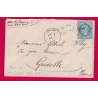 N°29 PC DU GC  4025 TRIEL SEINE ET OISE NON SIGNALE AVEC AD TYPE 16 GRENOBLE MENTION AMBUANCE DU VESINET LETTRE COVER