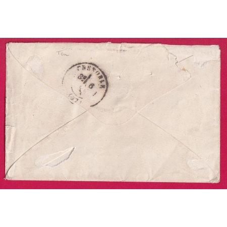 N°29 PC DU GC  4025 TRIEL SEINE ET OISE NON SIGNALE AVEC AD TYPE 16 GRENOBLE MENTION AMBUANCE DU VESINET LETTRE COVER