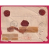 N°60 PAIRE + N°34 PC DU GC 1313 DOLE DU JURA LETTRE CHARGEE POUR MOISSAC TARN ET GARONNE INDICE 17 COVER