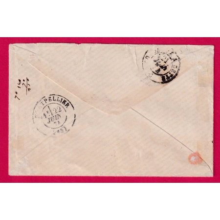 N°60B TYPE II PC DU GC 3848 REEMPLOI TARDIF DU PC RIALLE LOIRE INFERIEURE POUR MONTPELLIER INDICE 17 LETTRE COVER