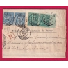 N°75 + 90 PAIRE BAYEUX CALVADOS RECOMMANDE LETTRE COVER