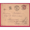 N°94 PARIS 80 R DU BAC 1895 RECOMMANDE POUR BEAUMONT SUR OISE LETTRE COVER