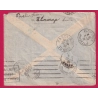 N°368 369 FLORANGE MOSELLE 1939 POUR HUE ANNAM INDOCHINE REEXPEDIEE A FLORANGE LETTRE COVER