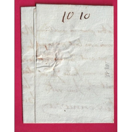 MARQUE LUNEL HERAULT 1788 LENAIN N°2 INDICE 12 POUR BEAUCAIRE GARD LETTRE COVER